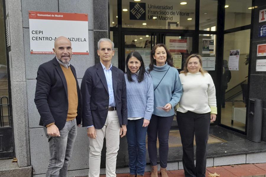 Los responsables del CEPI dirigido por Altius durante la vista de la comunidad de madrid