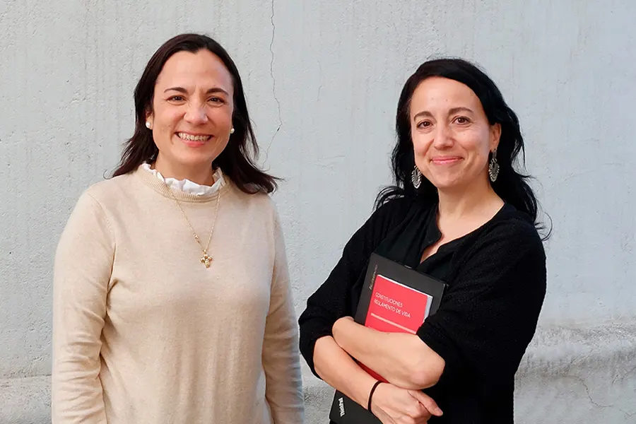 Betty Rivera directora territorial de las consagradas y Amalia Casado dircom del Regnum Christi en España