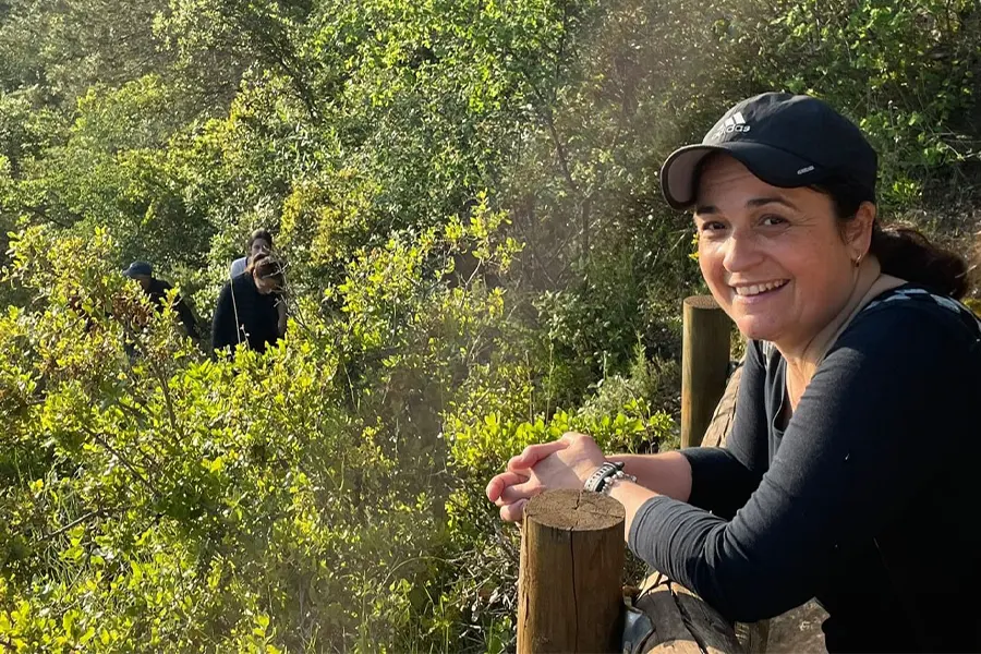 Noemí, de camino a Montserrat