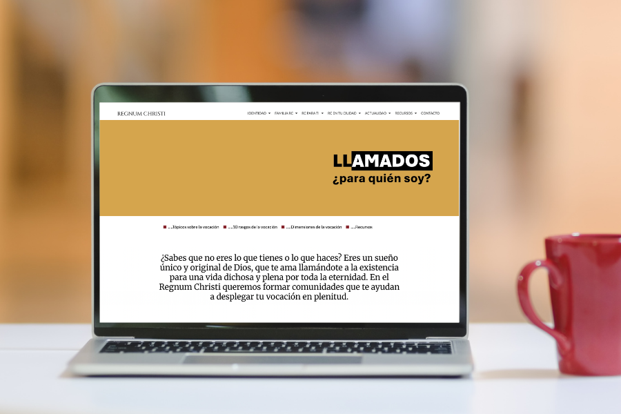 Web Regnum Christi Llamados vocación